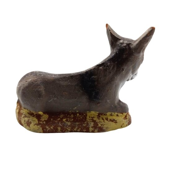 Santons Paul Fouque Donkey Figurine Nativity Decor Terracotta Miniature France - Picture 3 of 7